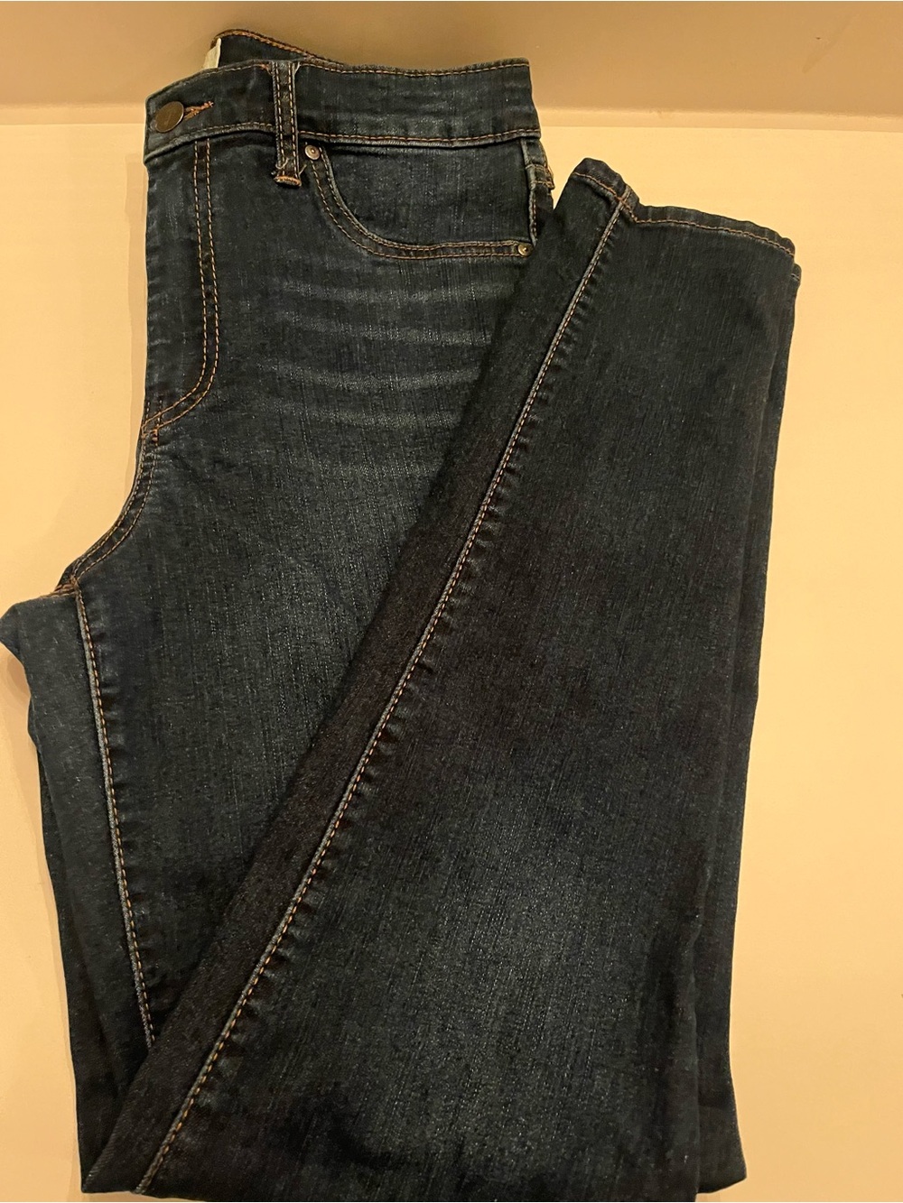 Jessica Simpson Women's Straight Jeans - Dark Blue Denim